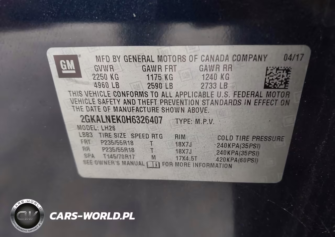 2017 GMC Terrain Sle-2 VIN:2GKALNEK0H6326407 - 9