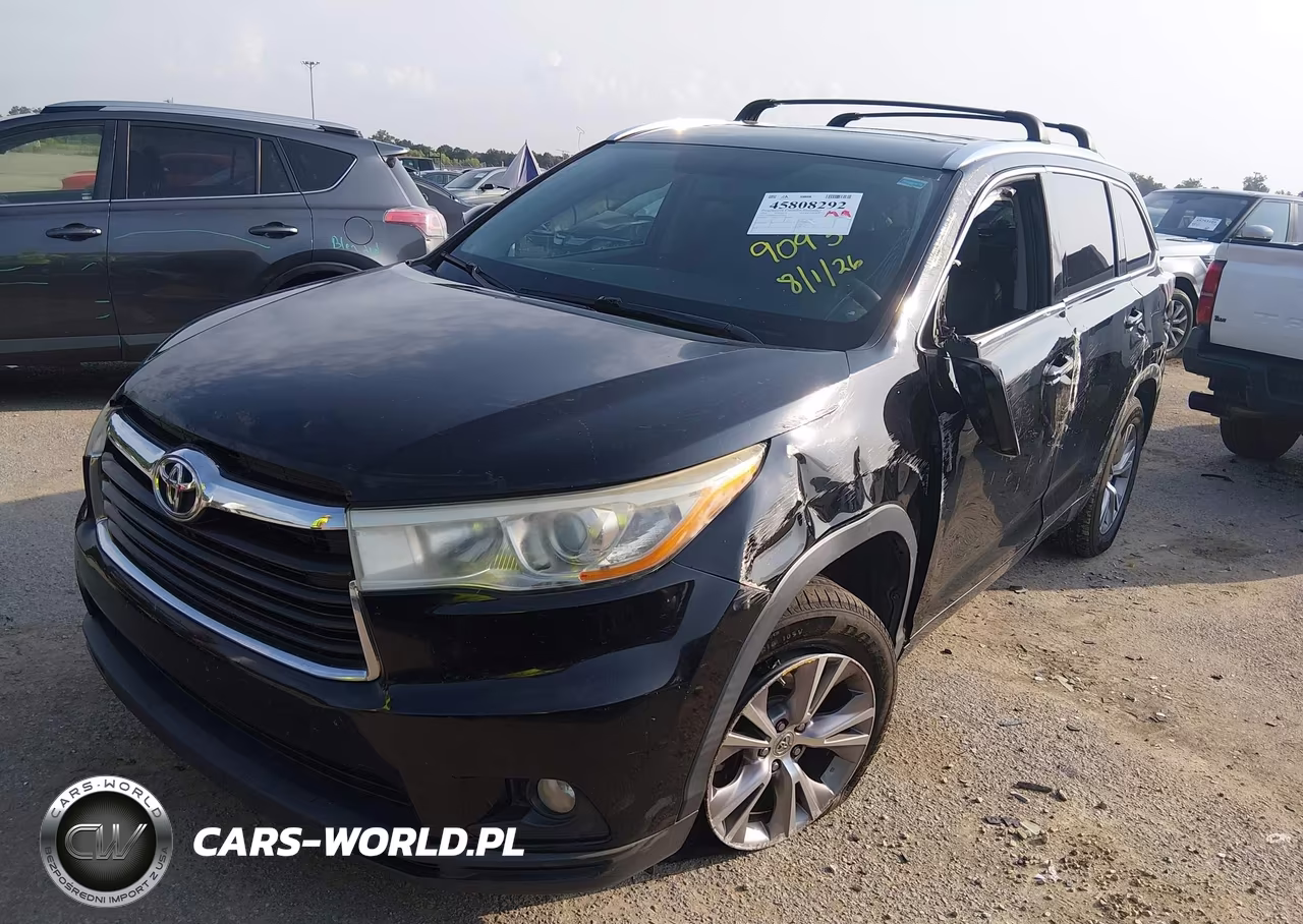 2014 Toyota Highlander Xle V6 VIN:5TDKKRFH6ES035182 - 2