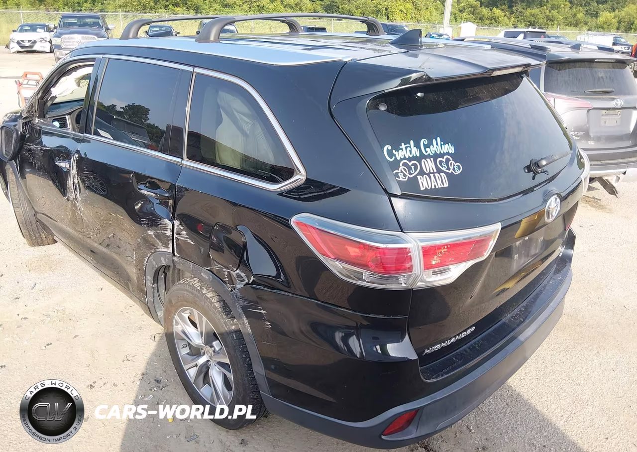 2014 Toyota Highlander Xle V6 VIN:5TDKKRFH6ES035182 - 3
