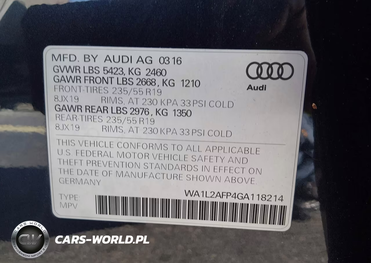 2016 Audi Q5 2.0T Premium VIN:WA1L2AFP4GA118214 - 9