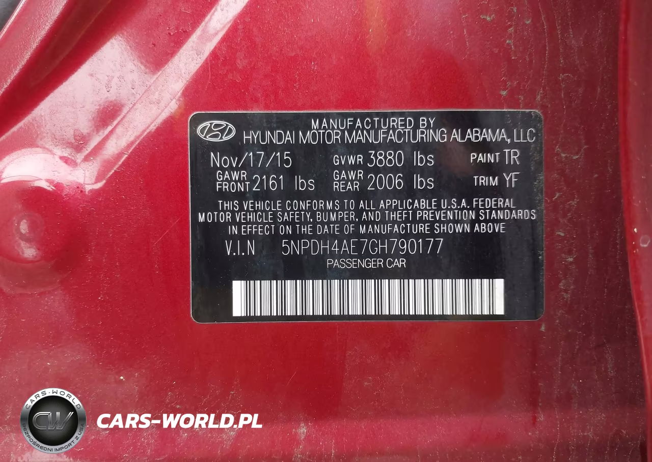 2016 Hyundai Elantra Se VIN:5NPDH4AE7GH790177 - 9