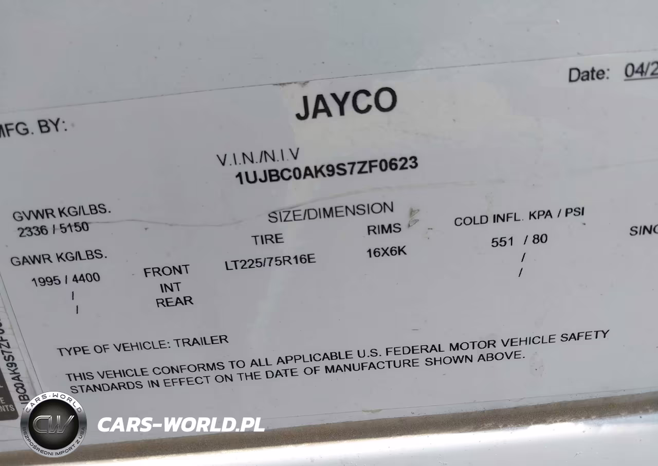 2025 Jayco Other VIN:1UJBC0AK9S7ZF0623 - 9