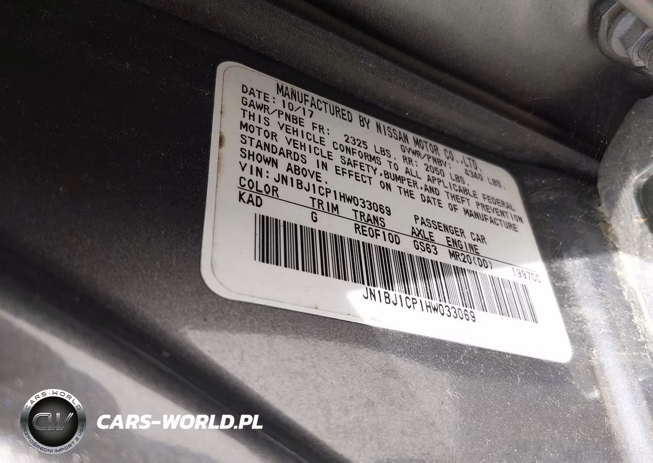 2017 Nissan Rogue Sport S VIN:JN1BJ1CP1HW033069 - 9