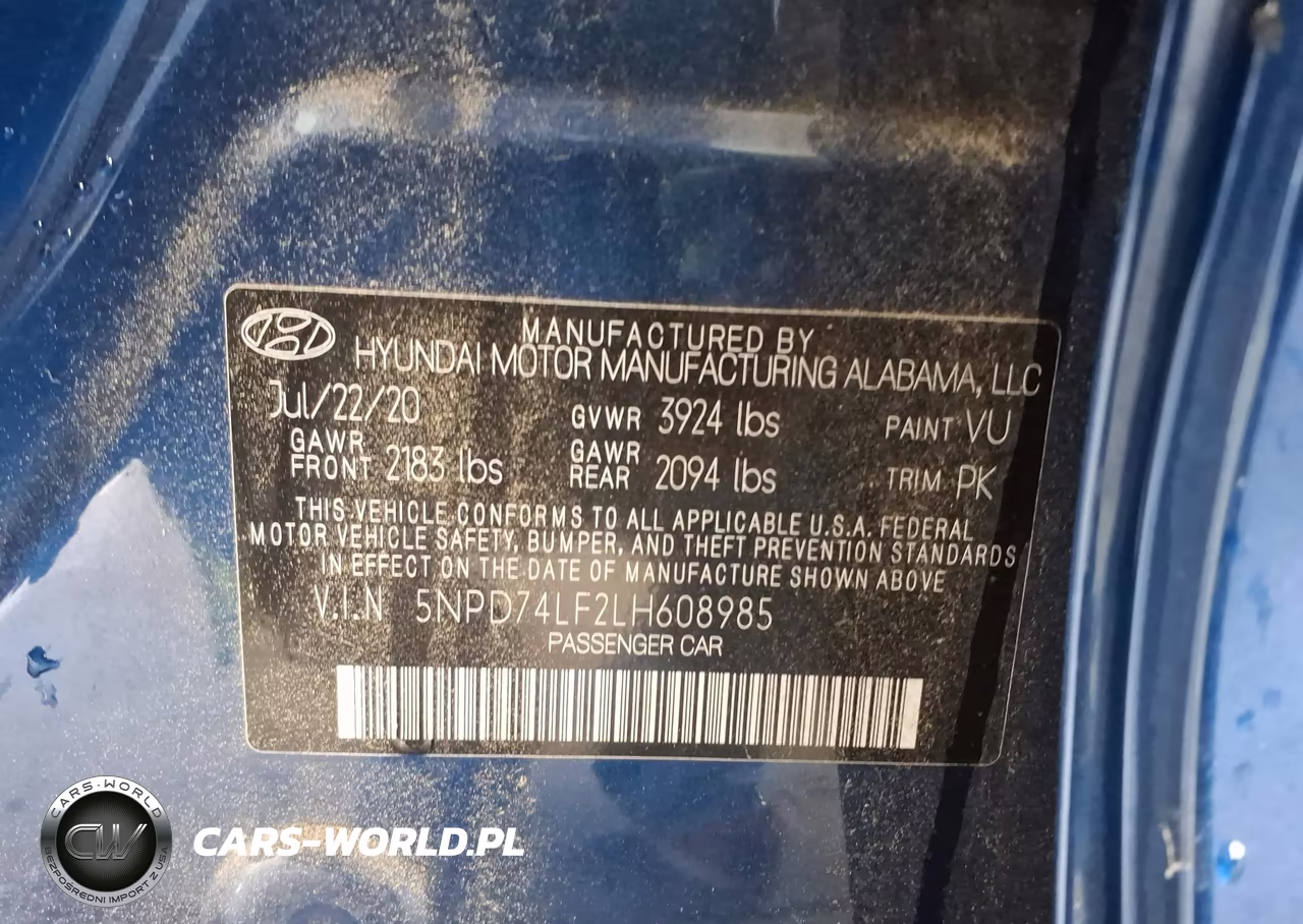 2020 Hyundai Elantra Se VIN:5NPD74LF2LH608985 - 9