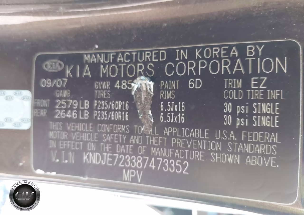 2008 Kia Sportage Lx V6 VIN:KNDJE723387473352 - 9