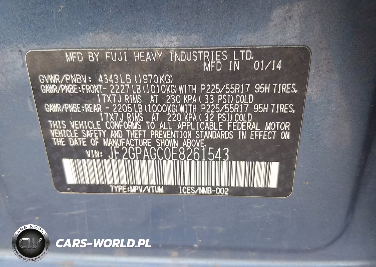 2014 Subaru Xv Crosstrek 2.0I Limited VIN:JF2GPAGC0E8261543 - 9