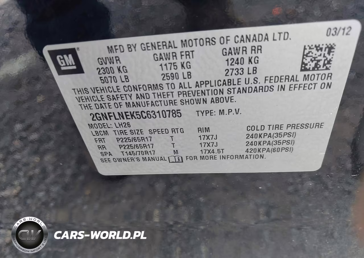 2012 Chevrolet Equinox 2Lt VIN:2GNFLNEK5C6310785 - 9