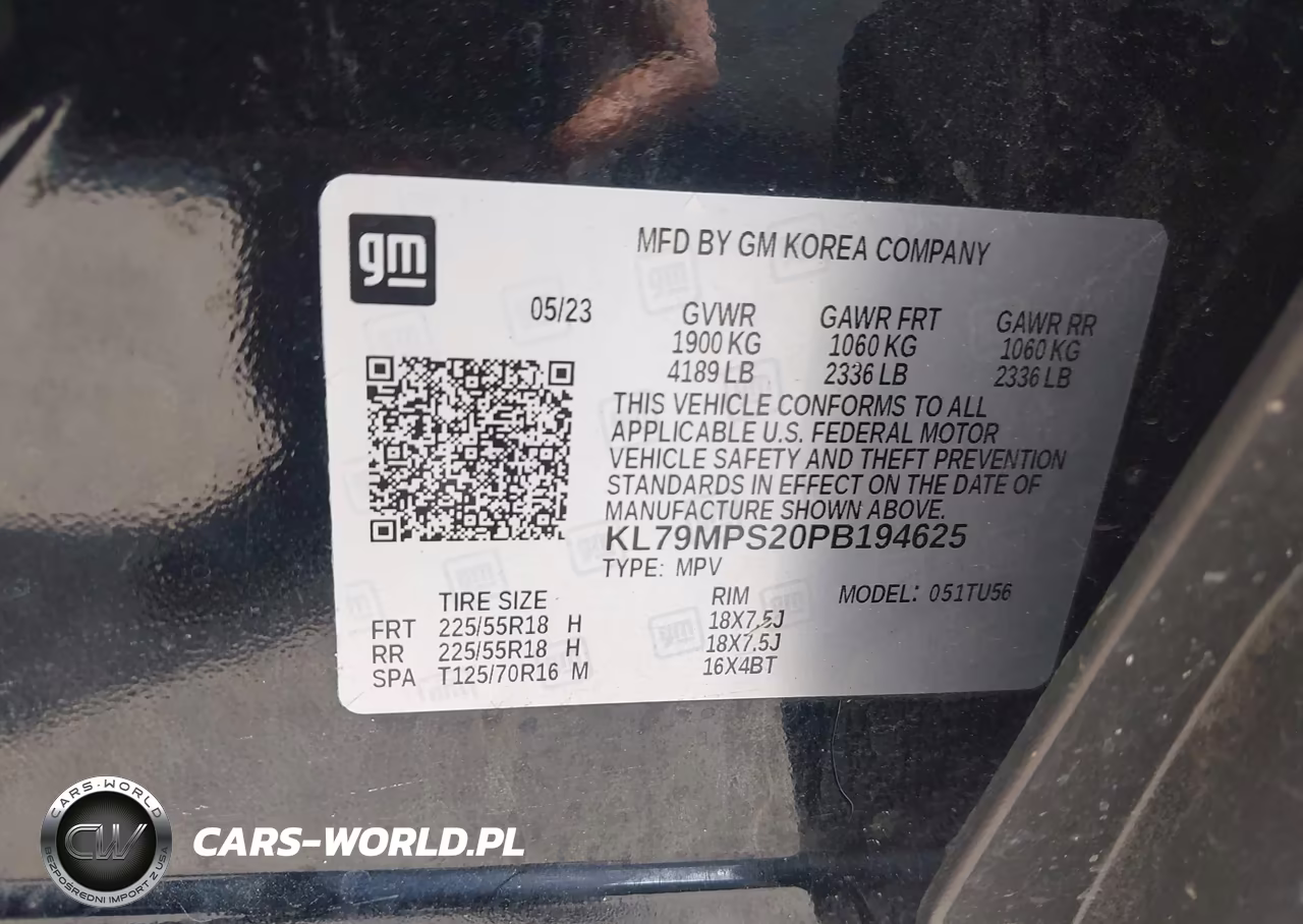 2023 Chevrolet Trailblazer Fwd Lt VIN:KL79MPS20PB194625 - 9