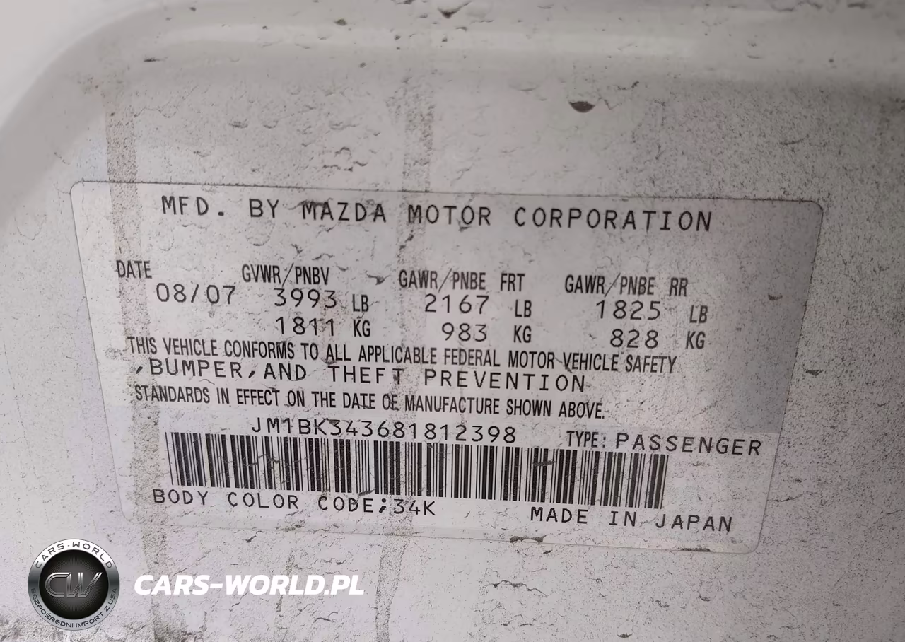 2008 Mazda Mazda3 S Grand Touring VIN:JM1BK343681812398 - 9