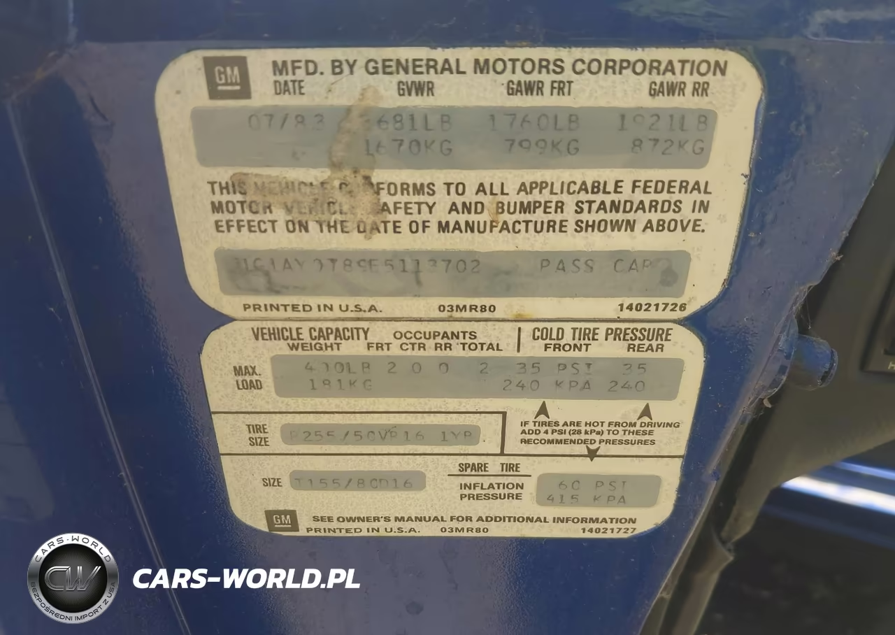 1984 Chevrolet Corvette VIN:1G1AY0789E5113702 - 9
