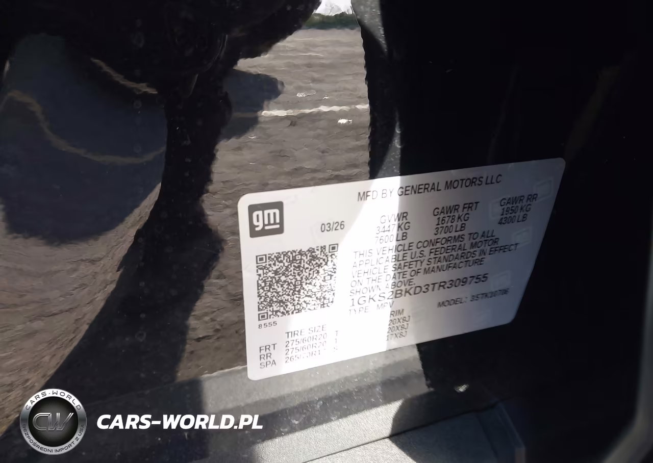 2026 GMC Yukon 4Wd Elevation VIN:1GKS2BKD3TR309755 - 9