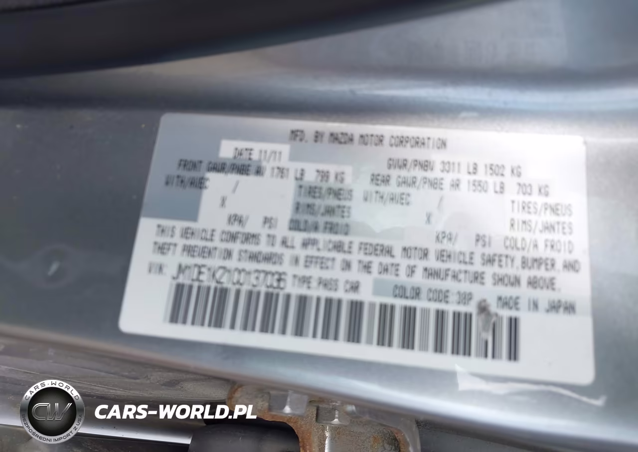 2012 Mazda Mazda2 Sport VIN:JM1DE1KZ1C0137036 - 9