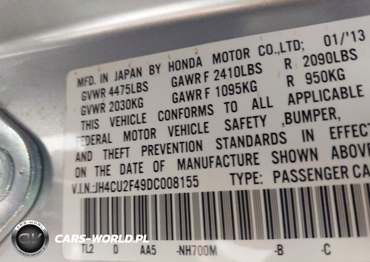 2013 Acura Tsx 2.4 VIN:JH4CU2F49DC008155 - 9