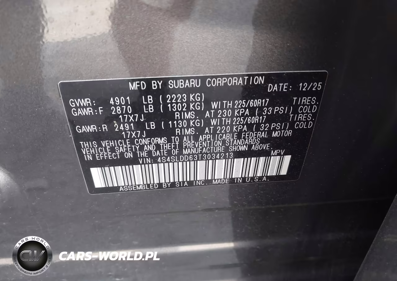 2026 Subaru Forester Premium VIN:4S4SLDD63T3034213 - 9