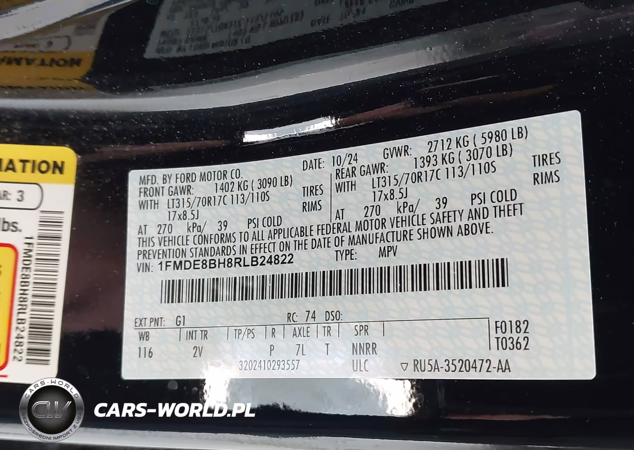 2024 Ford Bronco Outer Banks VIN:1FMDE8BH8RLB24822 - 9