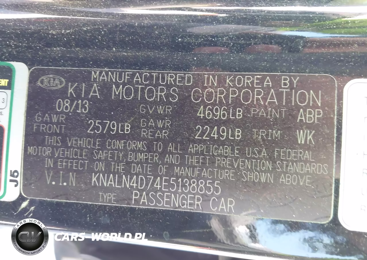 2014 Kia Cadenza Premium VIN:KNALN4D74E5138855 - 9