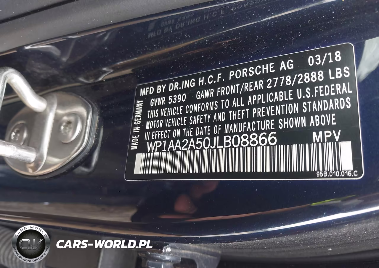 2018 Porsche Macan VIN:WP1AA2A50JLB08866 - 9