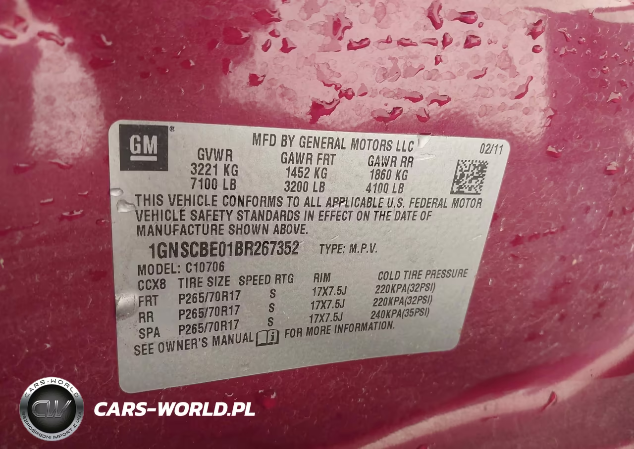 2011 Chevrolet Tahoe Lt VIN:1GNSCBE01BR267352 - 9