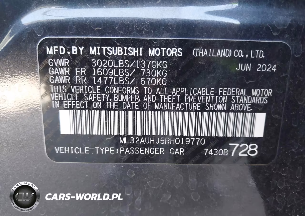 2024 Mitsubishi Mirage Es-Le VIN:ML32AUHJ5RH019770 - 9