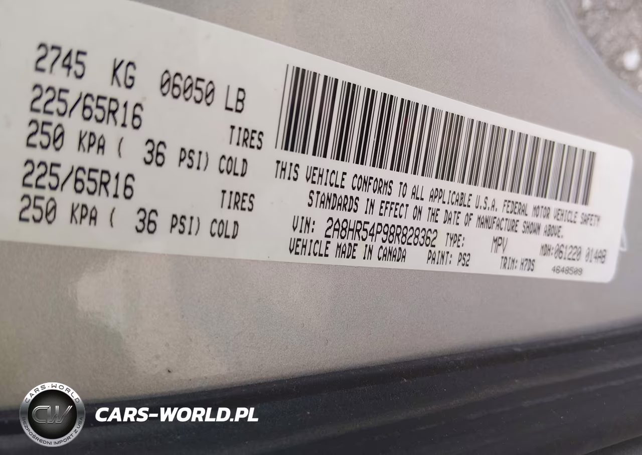 2008 Chrysler Town & Country Touring VIN:2A8HR54P98R828362 - 9