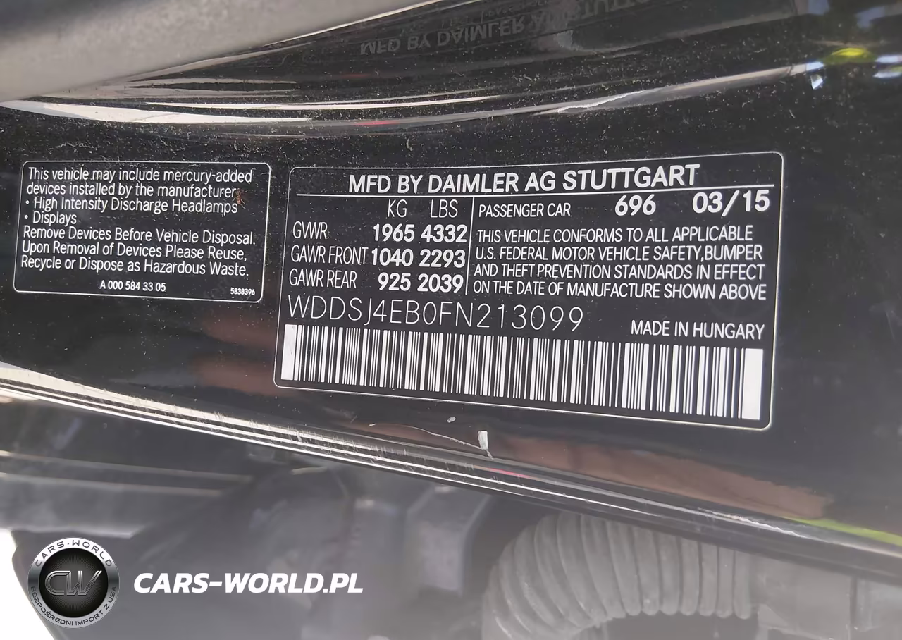2015 Mercedes-Benz Cla 250 VIN:WDDSJ4EB0FN213099 - 9