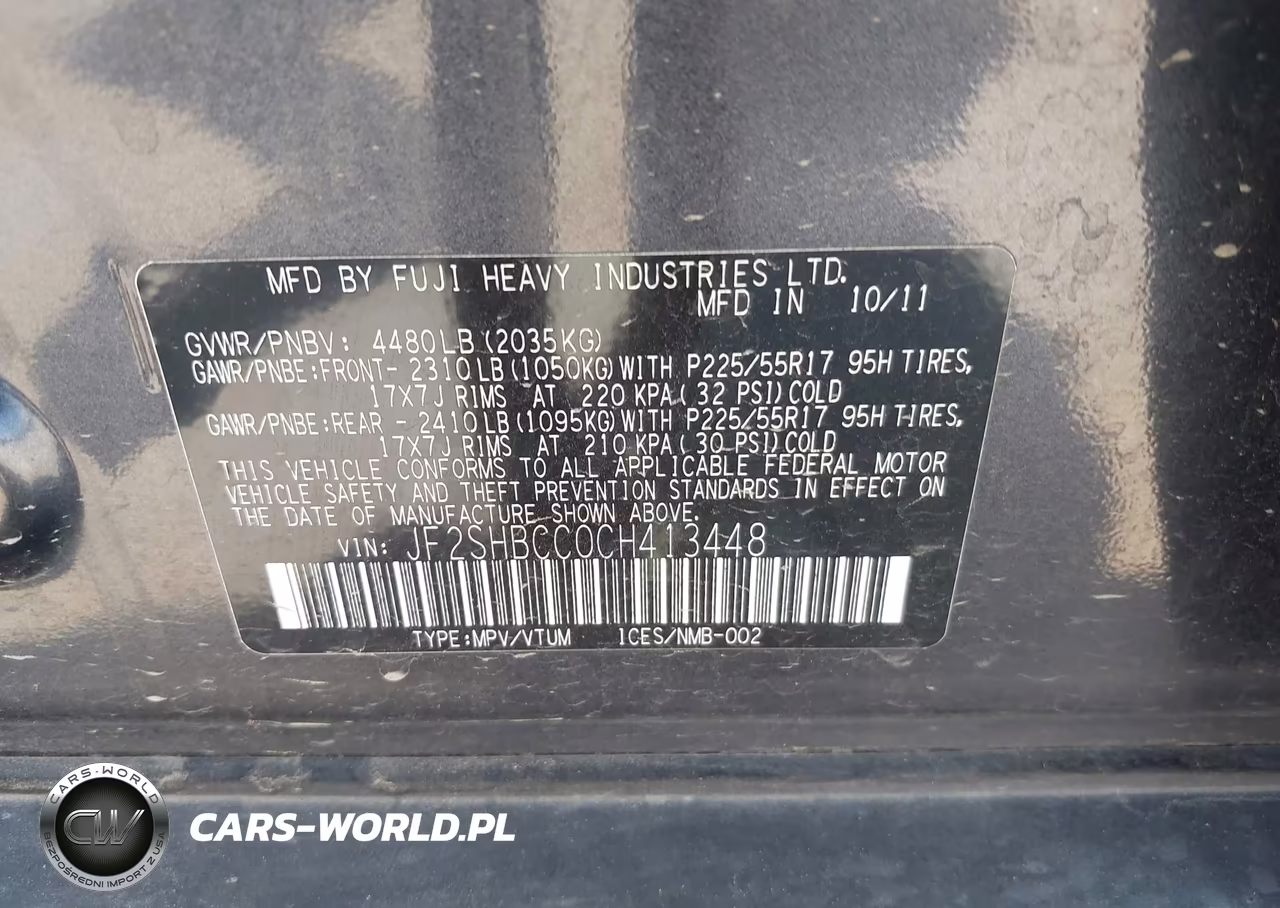 2012 Subaru Forester 2.5X Premium VIN:JF2SHBCC0CH413448 - 9