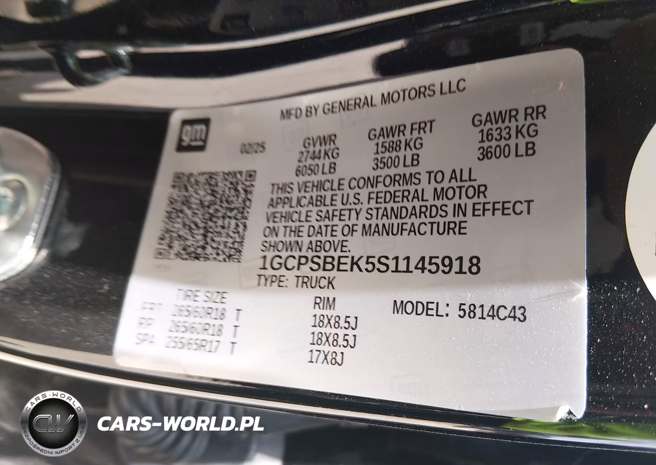 2025 Chevrolet Colorado 2Wd Wt VIN:1GCPSBEK5S1145918 - 9
