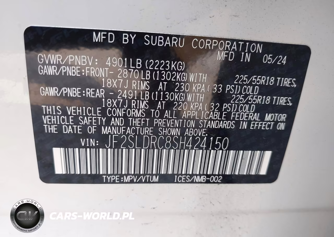 2025 Subaru Forester Limited VIN:JF2SLDRC8SH424150 - 9