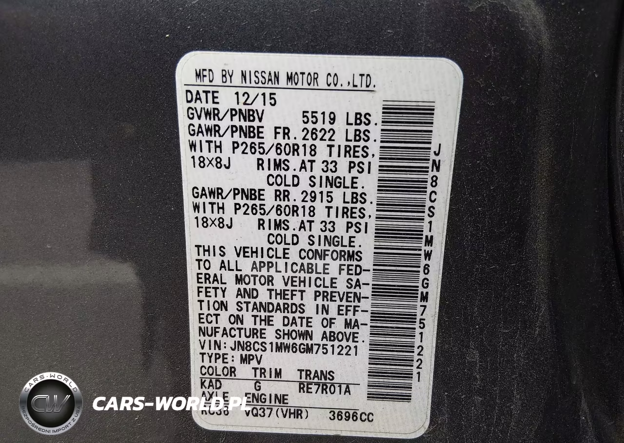 2016 Infiniti Qx70 VIN:JN8CS1MW6GM751221 - 9