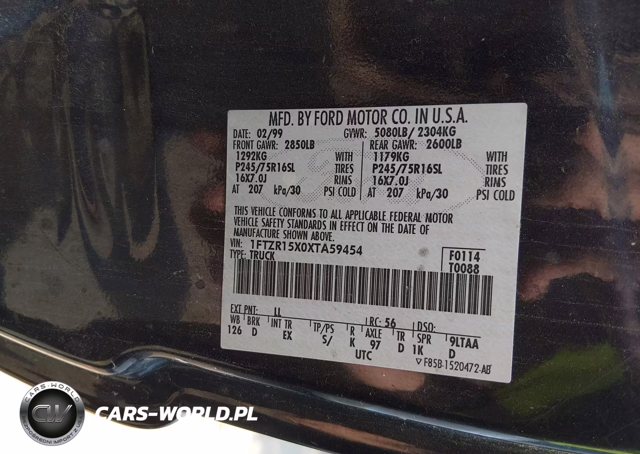 1999 Ford Ranger Xlt VIN:1FTZR15X0XTA59454 - 9