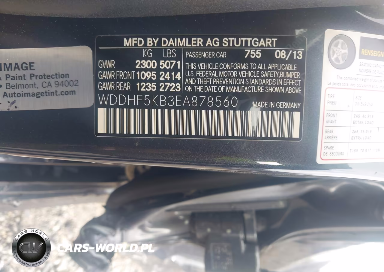 2014 Mercedes-Benz E 350 VIN:WDDHF5KB3EA878560 - 9