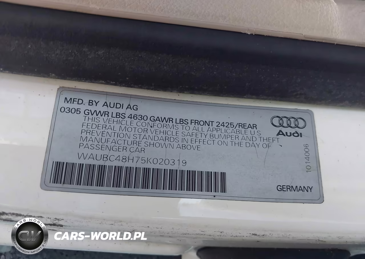 2005 Audi A4 1.8T VIN:WAUBC48H75K020319 - 9