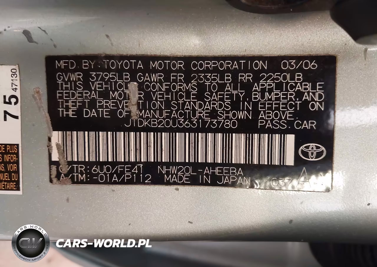 2006 Toyota Prius VIN:JTDKB20U363173780 - 9