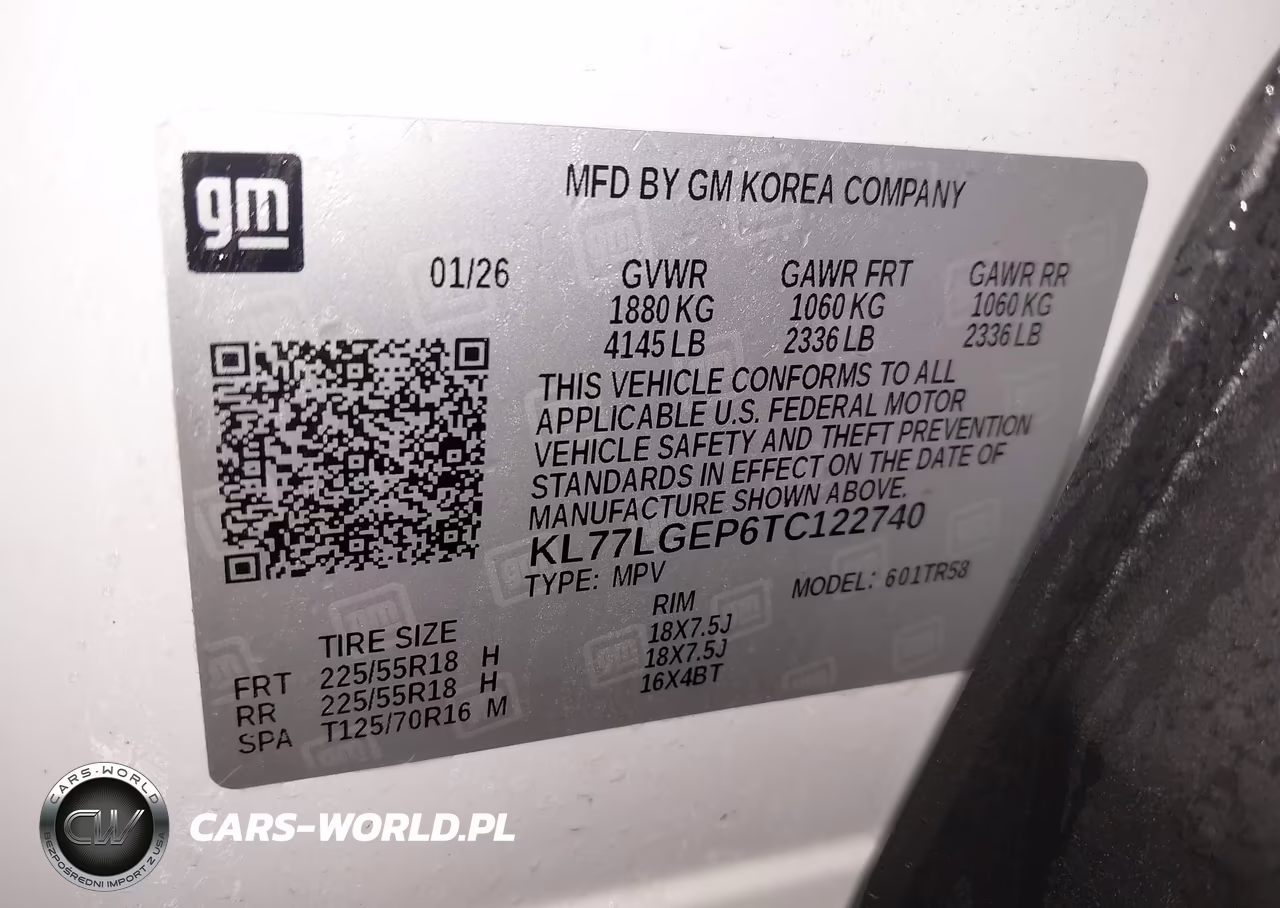 2026 Chevrolet Trax Fwd 1Rs VIN:KL77LGEP6TC122740 - 9