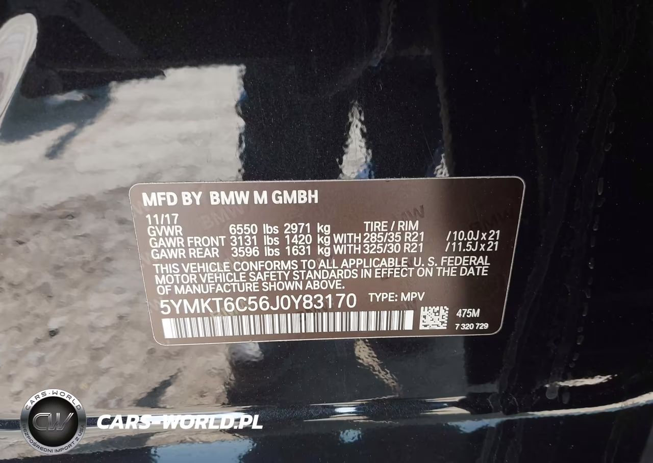 2018 BMW X5 M VIN:5YMKT6C56J0Y83170 - 9