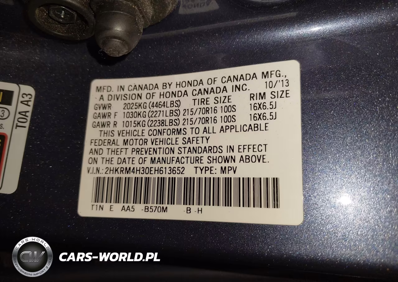 2014 Honda Cr-V Lx VIN:2HKRM4H30EH613652 - 9
