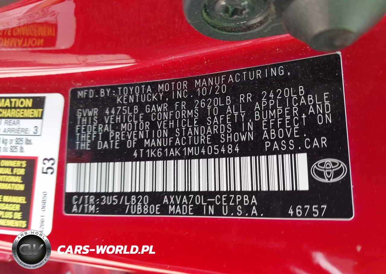 2021 Toyota Camry Xse VIN:4T1K61AK1MU405484 - 9