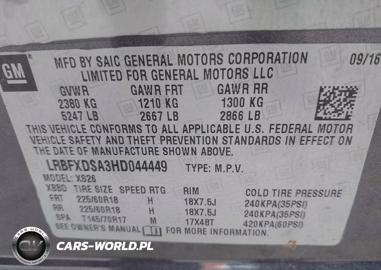 2017 Buick Envision Essence VIN:LRBFXDSA3HD044449 - 9