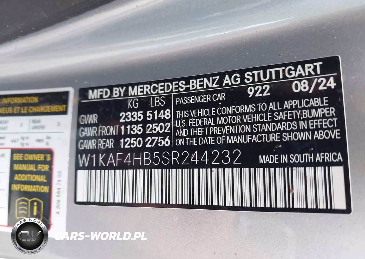 2025 Mercedes-Benz C 300 VIN:W1KAF4HB5SR244232 - 9