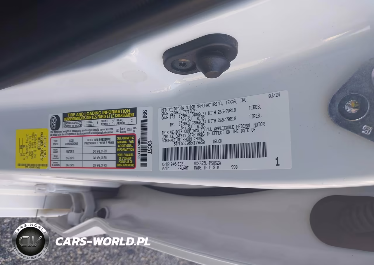 2024 Toyota Tundra Sr5 VIN:5TFLA5DB0RX179650 - 9