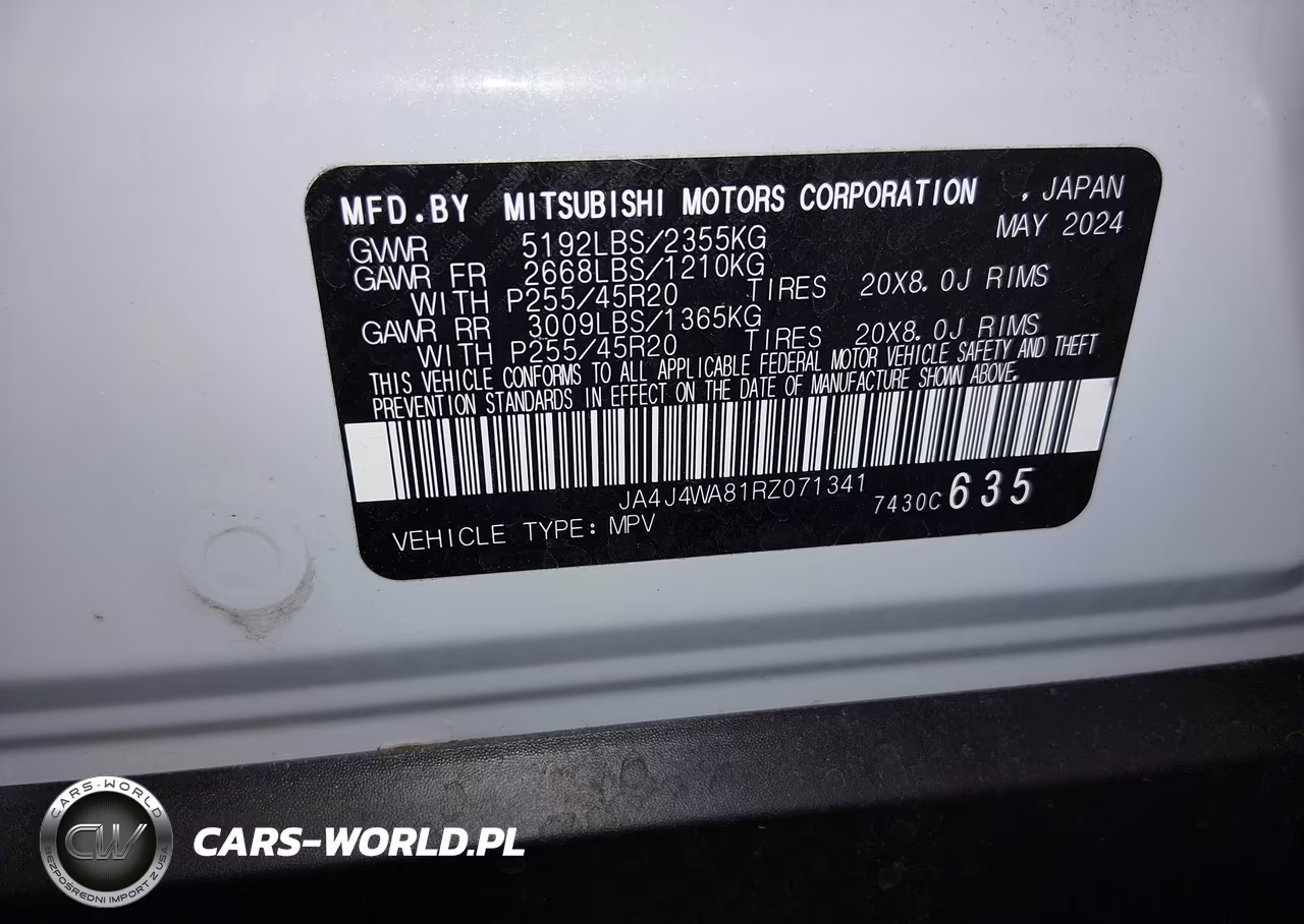 2024 Mitsubishi Outlander Sel Black Edition S-Awc VIN:JA4J4WA81RZ071341 - 9