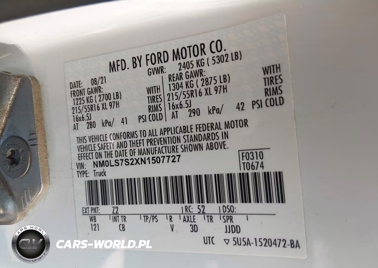 2022 Ford Transit Connect Xl VIN:NM0LS7S2XN1507727 - 9