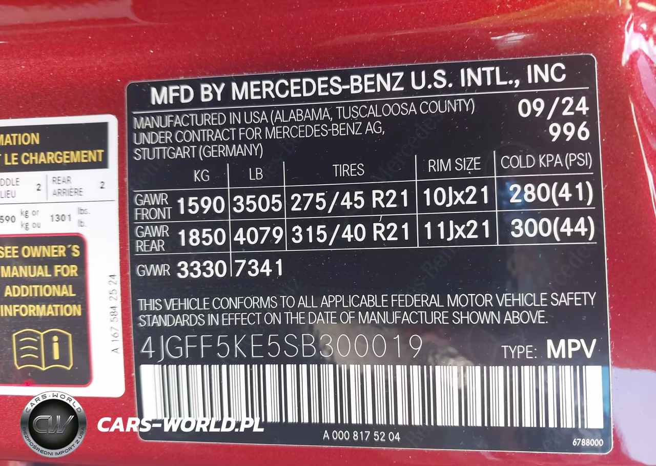 2025 Mercedes-Benz Gls 450 4Matic VIN:4JGFF5KE5SB300019 - 9