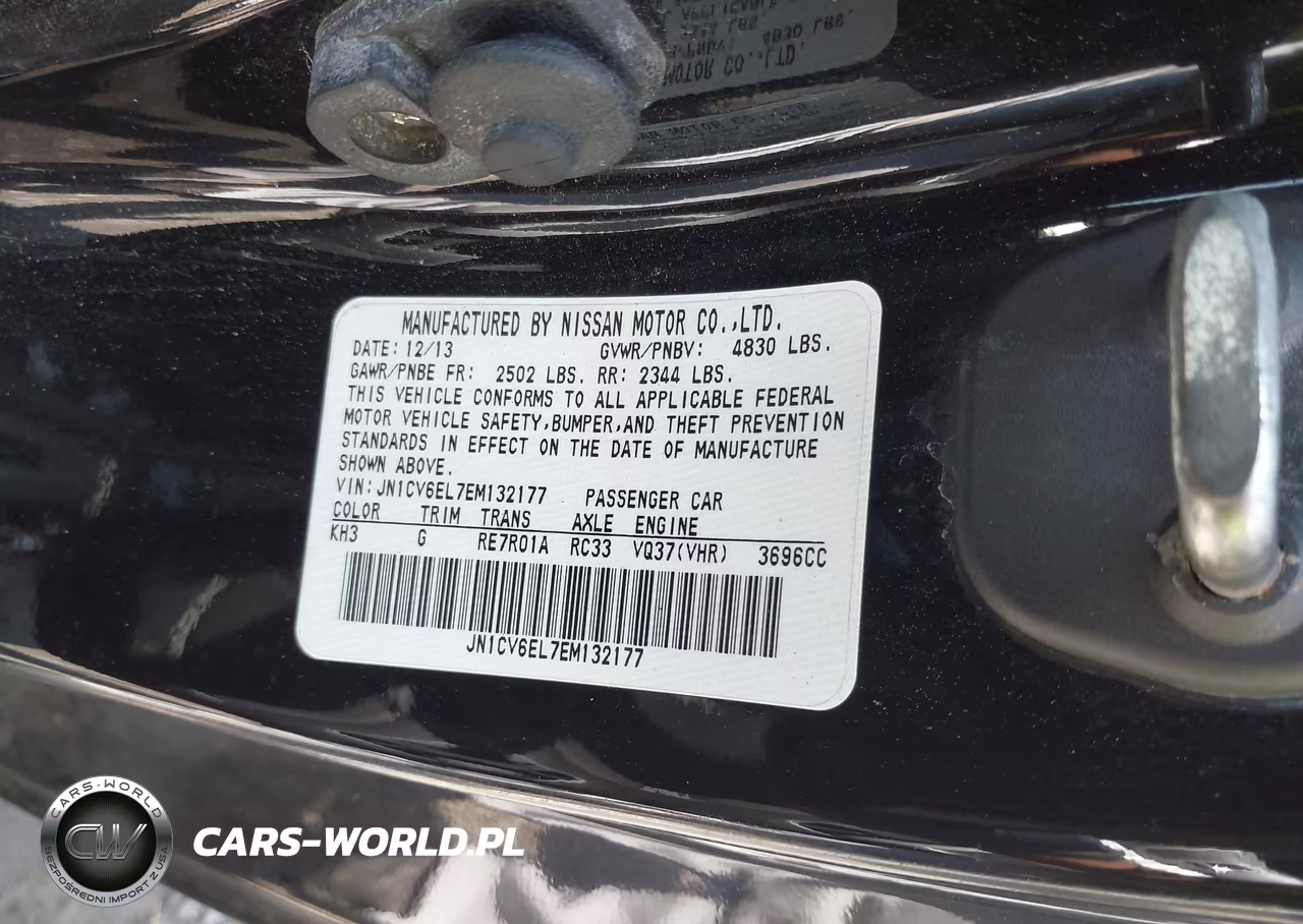 2014 Infiniti Q60 VIN:JN1CV6EL7EM132177 - 9