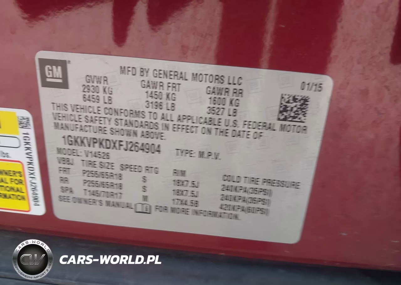 2015 GMC Acadia Sle-2 VIN:1GKKVPKDXFJ264904 - 9