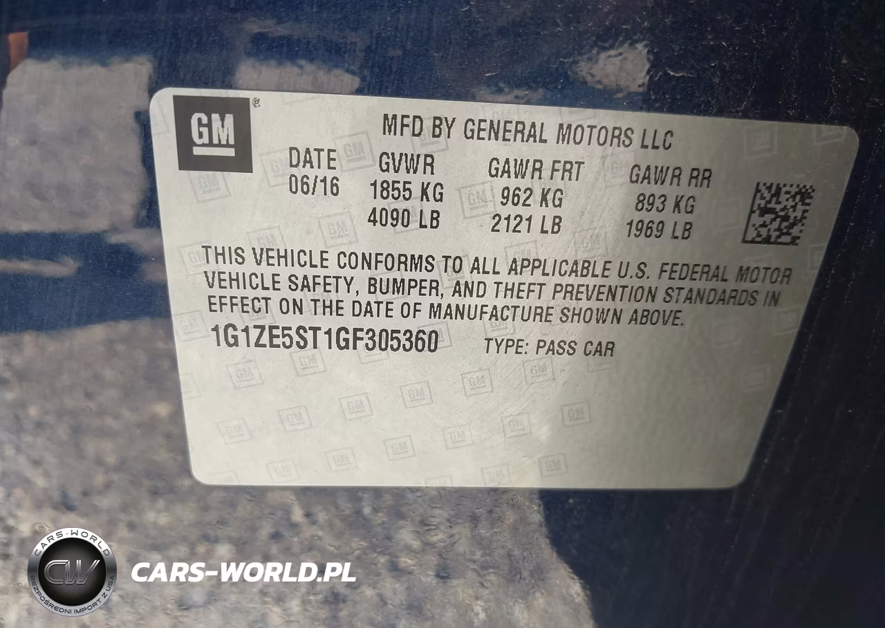 2016 Chevrolet Malibu 1Lt VIN:1G1ZE5ST1GF305360 - 9