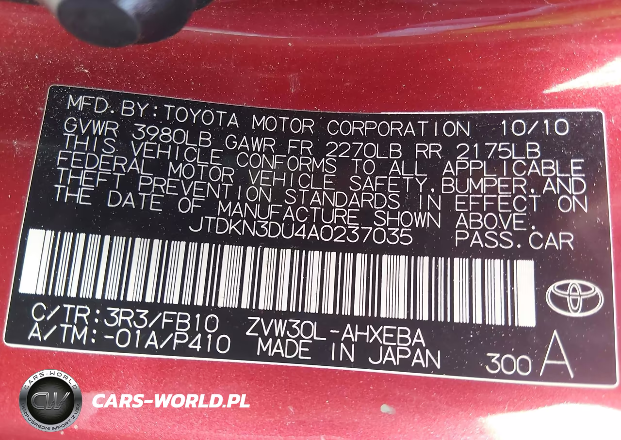 2010 Toyota Prius Iii VIN:JTDKN3DU4A0237035 - 9