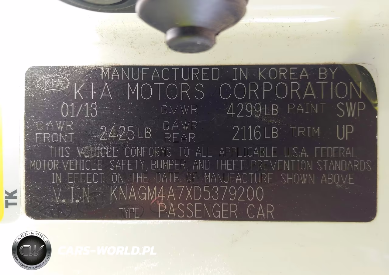 2013 Kia Optima Lx VIN:KNAGM4A7XD5379200 - 9