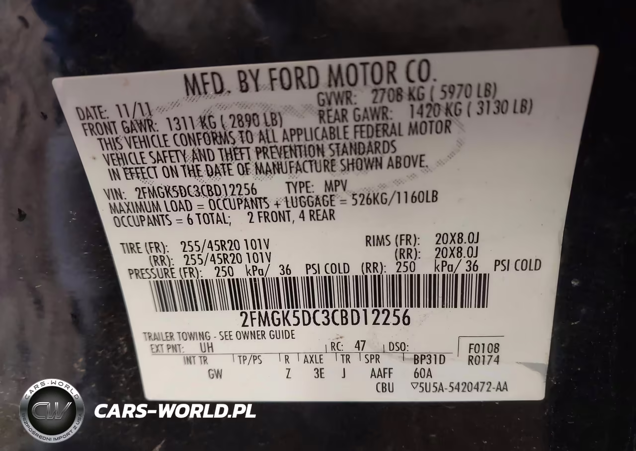 2012 Ford Flex Titanium VIN:2FMGK5DC3CBD12256 - 9