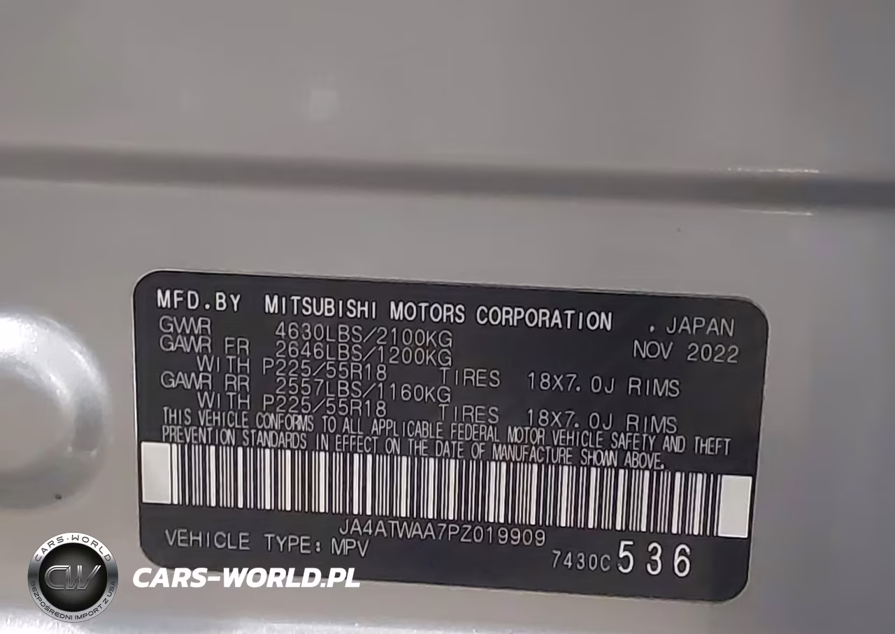 2023 Mitsubishi Eclipse Cross Se S-Awc-Sel S-Awc VIN:JA4ATWAA7PZ019909 - 9